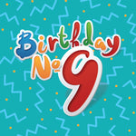 BB09 Birthday No.9 (pack of 6)